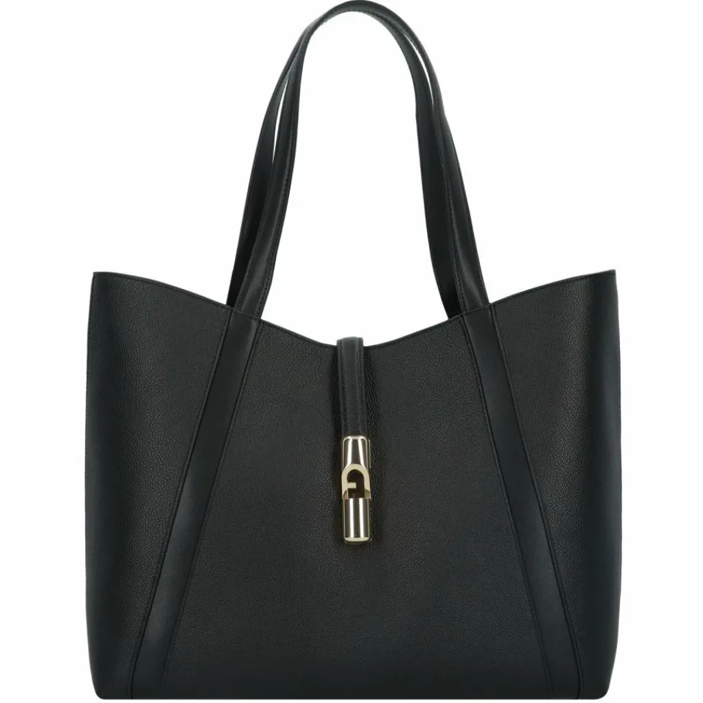 Furla Shopper|Schultertaschen<Goccia Shopper Tasche L Leder 37 cm nero