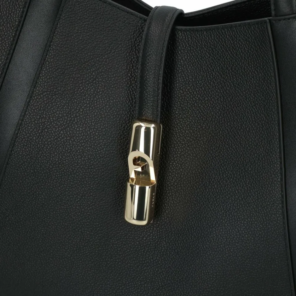 Furla Shopper|Schultertaschen<Goccia Shopper Tasche L Leder 37 cm nero