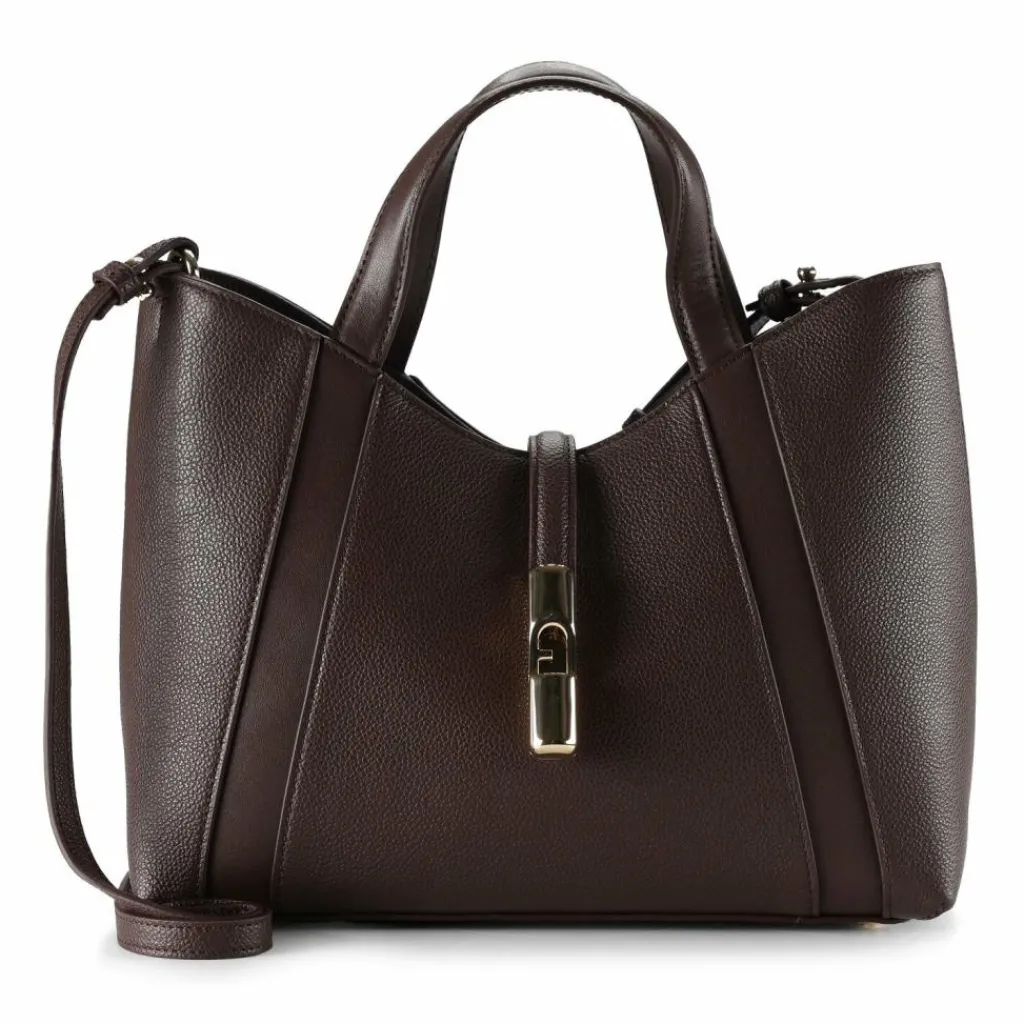 Discount Furla Goccia Shopper Tasche S Leder 28 cm cioccolato