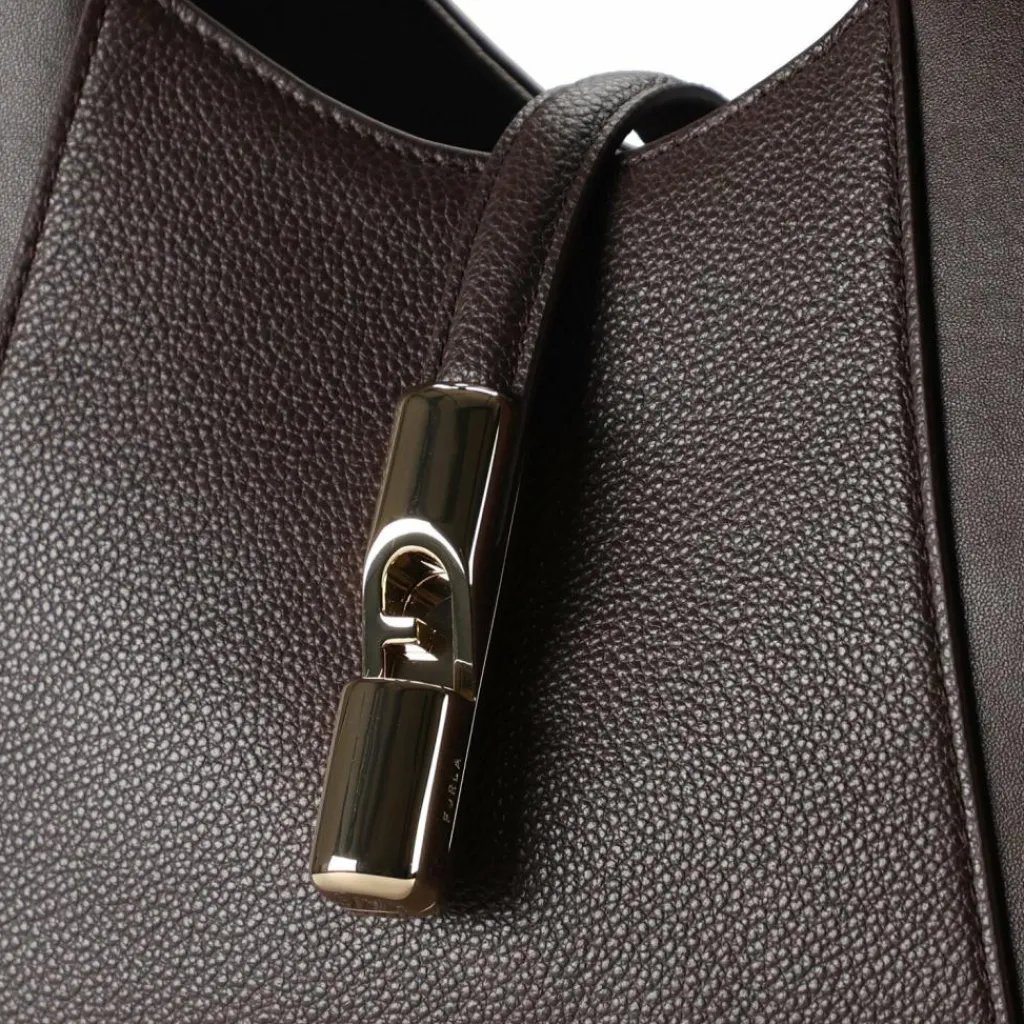 Discount Furla Goccia Shopper Tasche S Leder 28 cm cioccolato