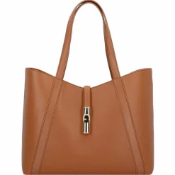 Furla Shopper|Schultertaschen<Goccia Shopper Tasche L Leder 37 cm brandy