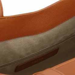 Furla Shopper|Schultertaschen<Goccia Shopper Tasche L Leder 37 cm brandy