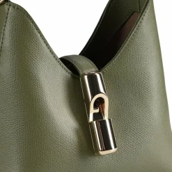 Furla Mini Bags|Henkeltaschen<Iride Mini Bag Handtasche Leder 18 cm avocado