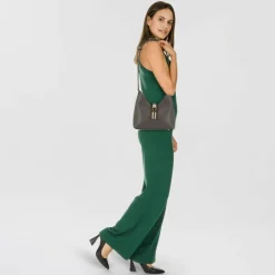 Outlet Furla Iride Mini Bag Schultertasche Leder 18 cm urban gray 1