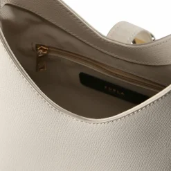 Online Furla Iride Mini Bag Schultertasche Leder 18 cm panna 1