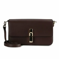 Sale Furla Iride Umhängetasche Leder 24 cm espresso