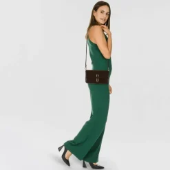 Sale Furla Iride Umhängetasche Leder 24 cm espresso