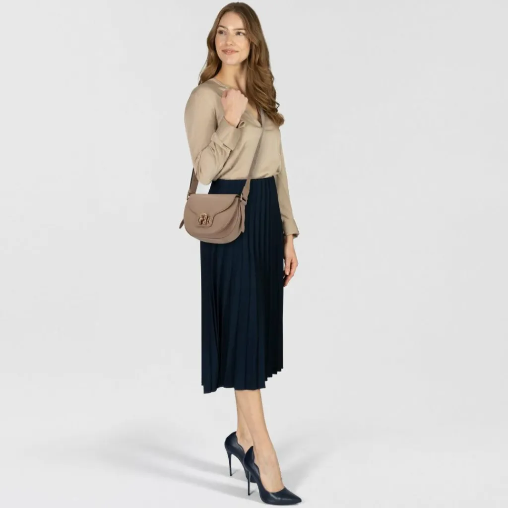 Furla Umhängetaschen<Lotus Umhängetasche Leder 20 cm taupe-toni taupe