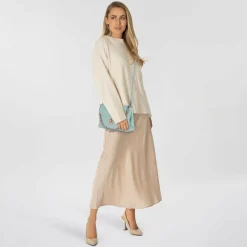 Best Furla Meridiana Schultertasche Leder 28 cm acquamarina