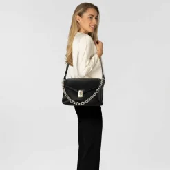 Furla Schultertaschen<Meridiana Schultertasche Leder 28 cm nero