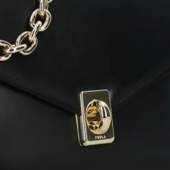 Furla Schultertaschen<Meridiana Schultertasche Leder 28 cm nero