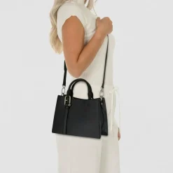 Clearance Furla Nuvola Handtasche Leder 28 cm nero