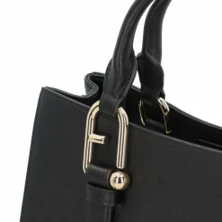 Clearance Furla Nuvola Handtasche Leder 28 cm nero