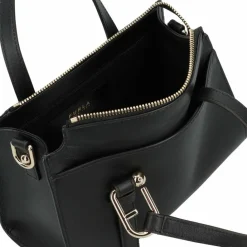 Sale Furla Nuvola Handtasche Leder 22 cm nero