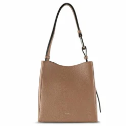 Outlet Furla Nuvola Schultertasche Leder 21 cm toffee