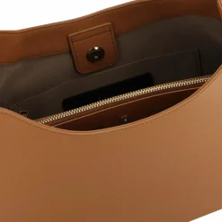 Discount Furla Nuvola Schultertasche Leder 40 cm brandy