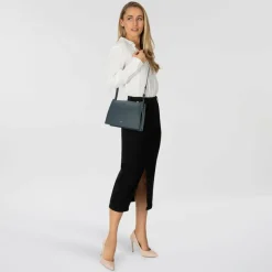 Furla Umhängetaschen<Nuvola Umhängetasche Leder 25 cm grigio blu