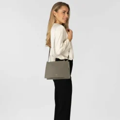 Sale Furla Nuvola Umhängetasche Leder 25 cm sage