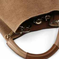 Furla Beuteltaschen|Henkeltaschen<Sfera Beuteltasche S Leder 23 cm cognac h-deserto
