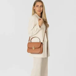 Best Furla Sfera Mini Bag Schultertasche Leder 18.5 cm brandy