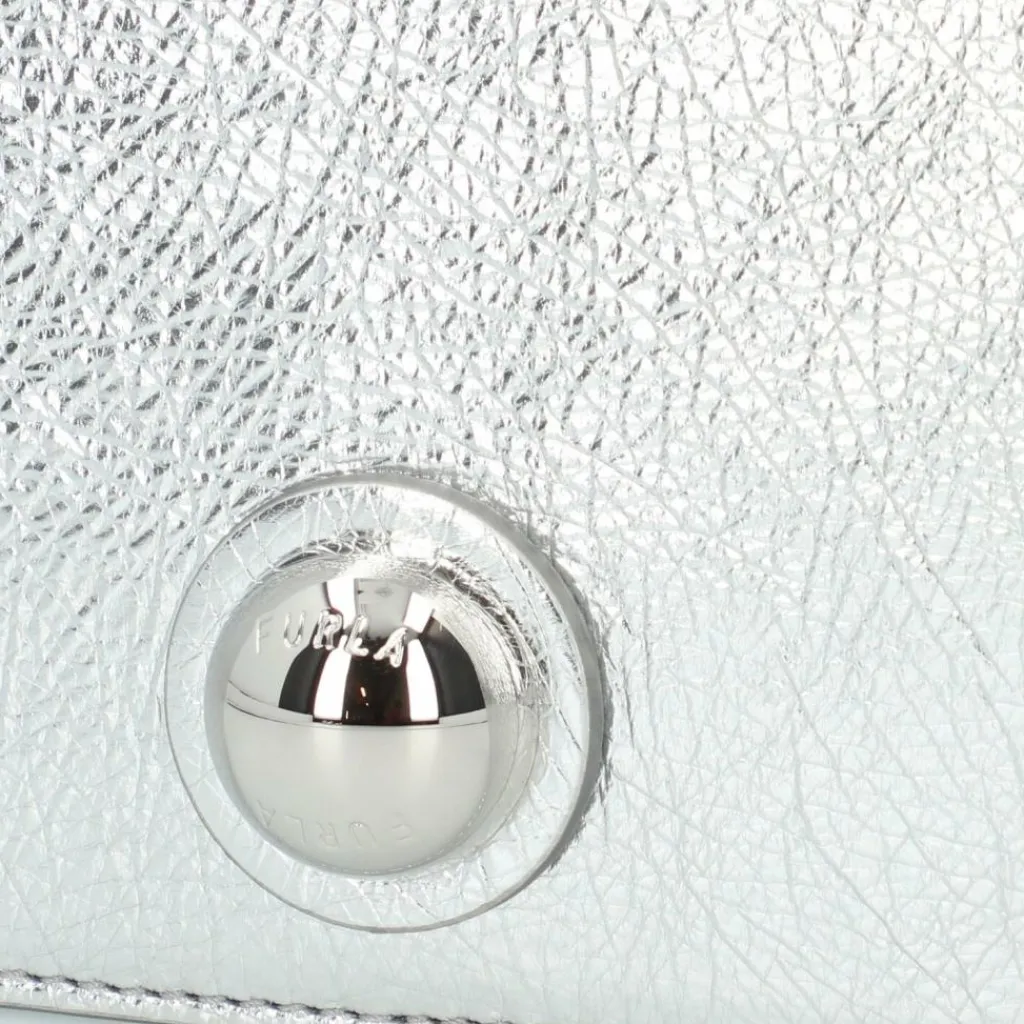 Outlet Furla Sfera Mini Bag Umhängetasche Leder 15 cm color silver