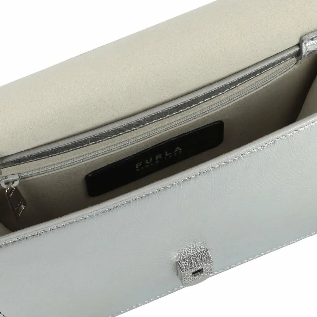 Outlet Furla Sfera Mini Bag Umhängetasche Leder 15 cm color silver