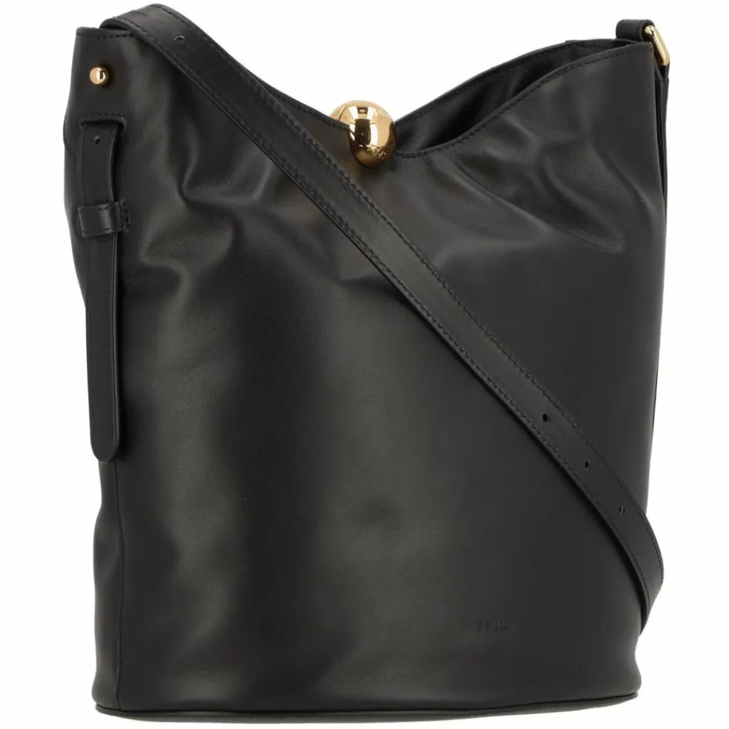 Furla Henkeltaschen|Schultertaschen<Sfera soft Schultertasche M Leder 30 cm nero