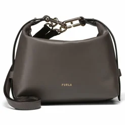 New Furla Tonie Schultertasche Leder 21 cm urban gray