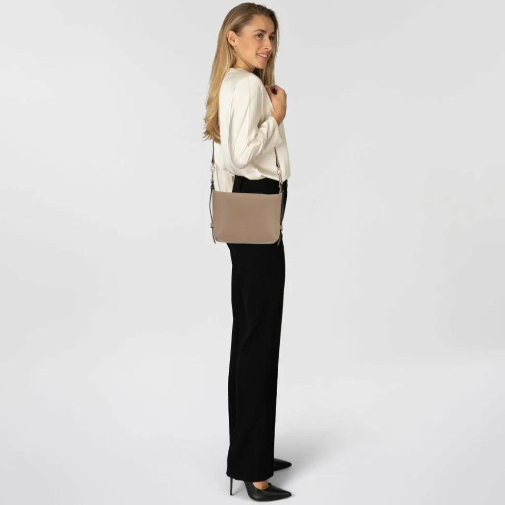 Furla Schultertaschen<Tonie Schultertasche Leder 21 cm greige