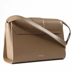 Hot Furla Urban Umhängetasche S Leder 22.5 cm greige