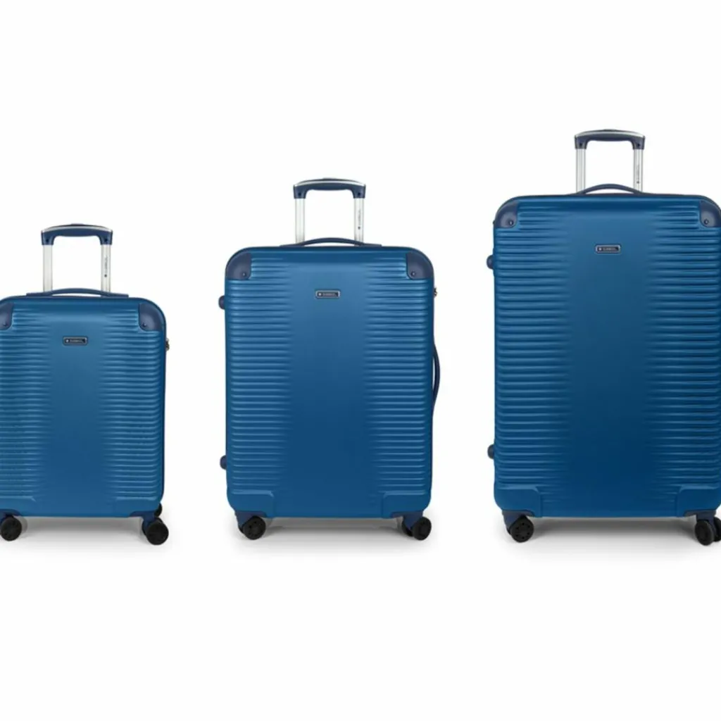 Gabol Koffersets Als Hartgepäck|Koffersets 3-Teilig<Balance XP 4 Rollen Kofferset 3-teilig mit Dehnfalte blau