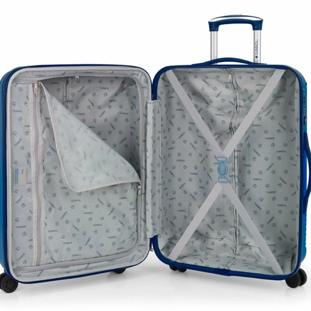 Gabol Koffersets Als Hartgepäck|Koffersets 3-Teilig<Balance XP 4 Rollen Kofferset 3-teilig mit Dehnfalte blau