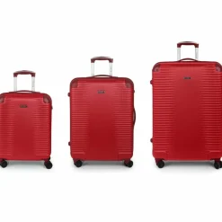 New Gabol Balance XP 4 Rollen Kofferset 3-teilig mit Dehnfalte rot