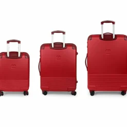 New Gabol Balance XP 4 Rollen Kofferset 3-teilig mit Dehnfalte rot