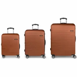 Hot Gabol Escape 4 Rollen Kofferset 3-teilig mit Dehnfalte naranja