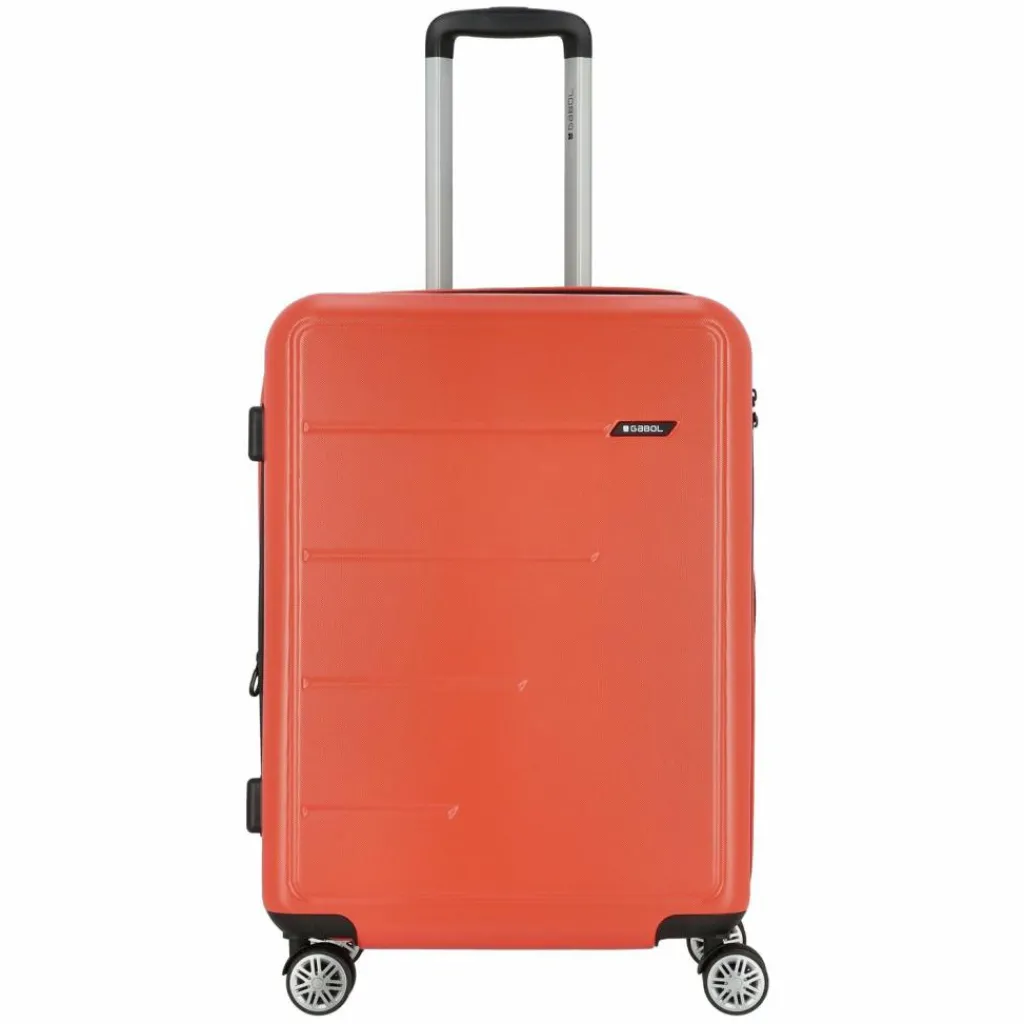 Gabol Future Plus 4 Rollen Trolley 66 cm mit Dehnfalte coral