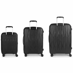 Discount Gabol Infinity 4 Rollen Kofferset 3-teilig mit Dehnfalte negro