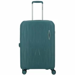 Gabol 4-Rollen Koffer|Hartgepäck<Infinity 4 Rollen Trolley 66 cm mit Dehnfalte turquesa