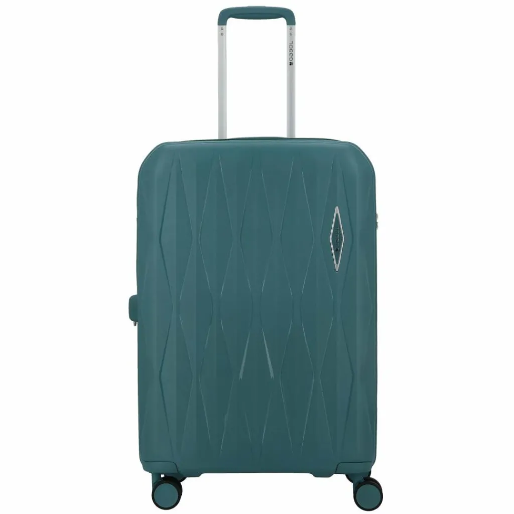 Gabol 4-Rollen Koffer|Hartgepäck<Infinity 4 Rollen Trolley 66 cm mit Dehnfalte turquesa
