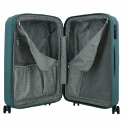 Gabol 4-Rollen Koffer|Hartgepäck<Infinity 4 Rollen Trolley 66 cm mit Dehnfalte turquesa