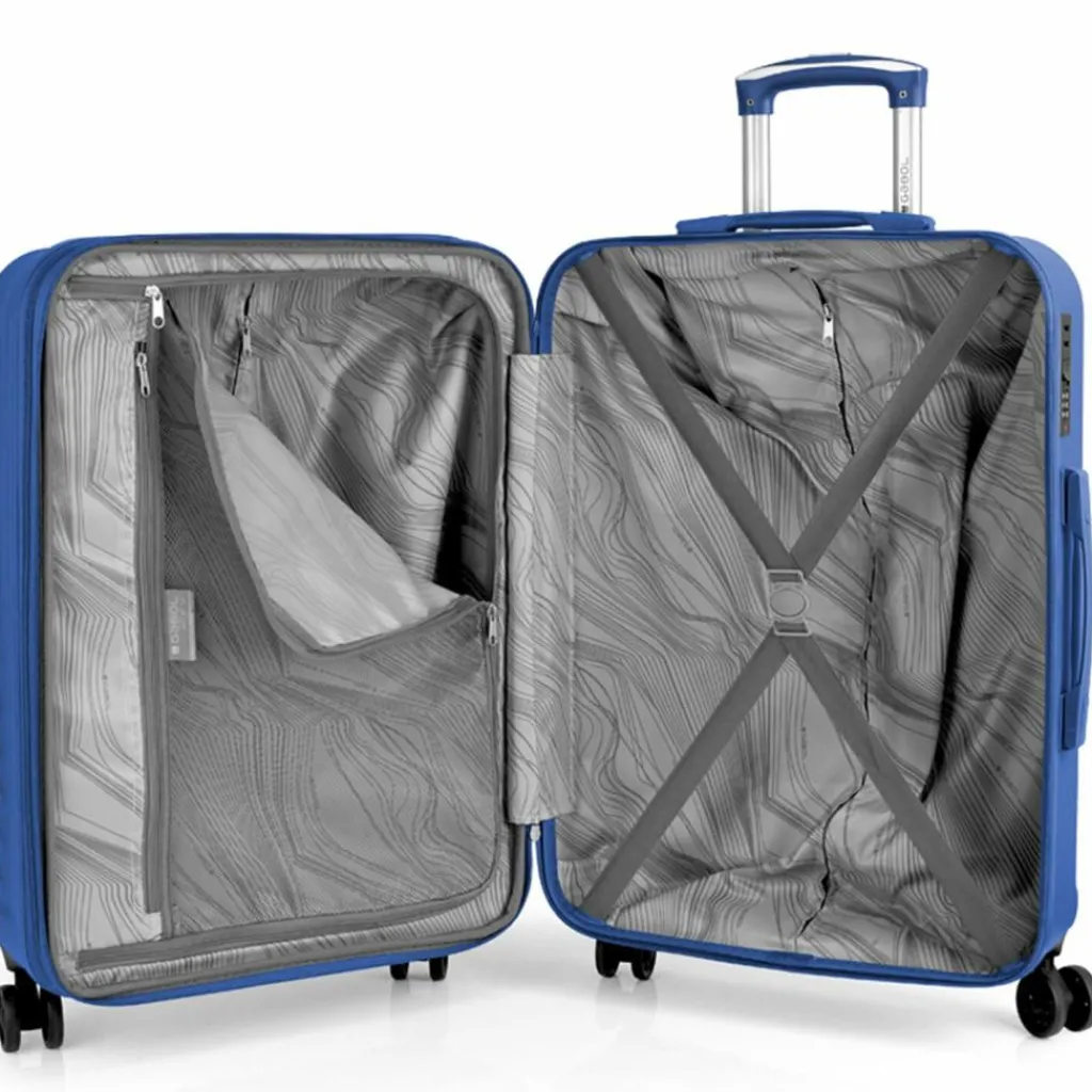 Gabol 4-Rollen Koffer|Hartgepäck<Journey 4 Rollen Trolley M 67 cm blau