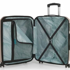 Gabol Mercury 4 Rollen Trolley M 66 cm mit Dehnfalte champagne