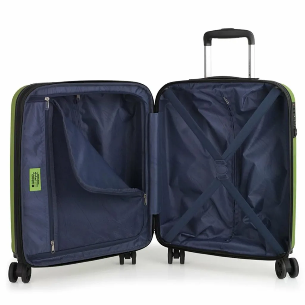 Best Gabol Montreal 4 Rollen Kabinentrolley S 55 cm mit Dehnfalte verde