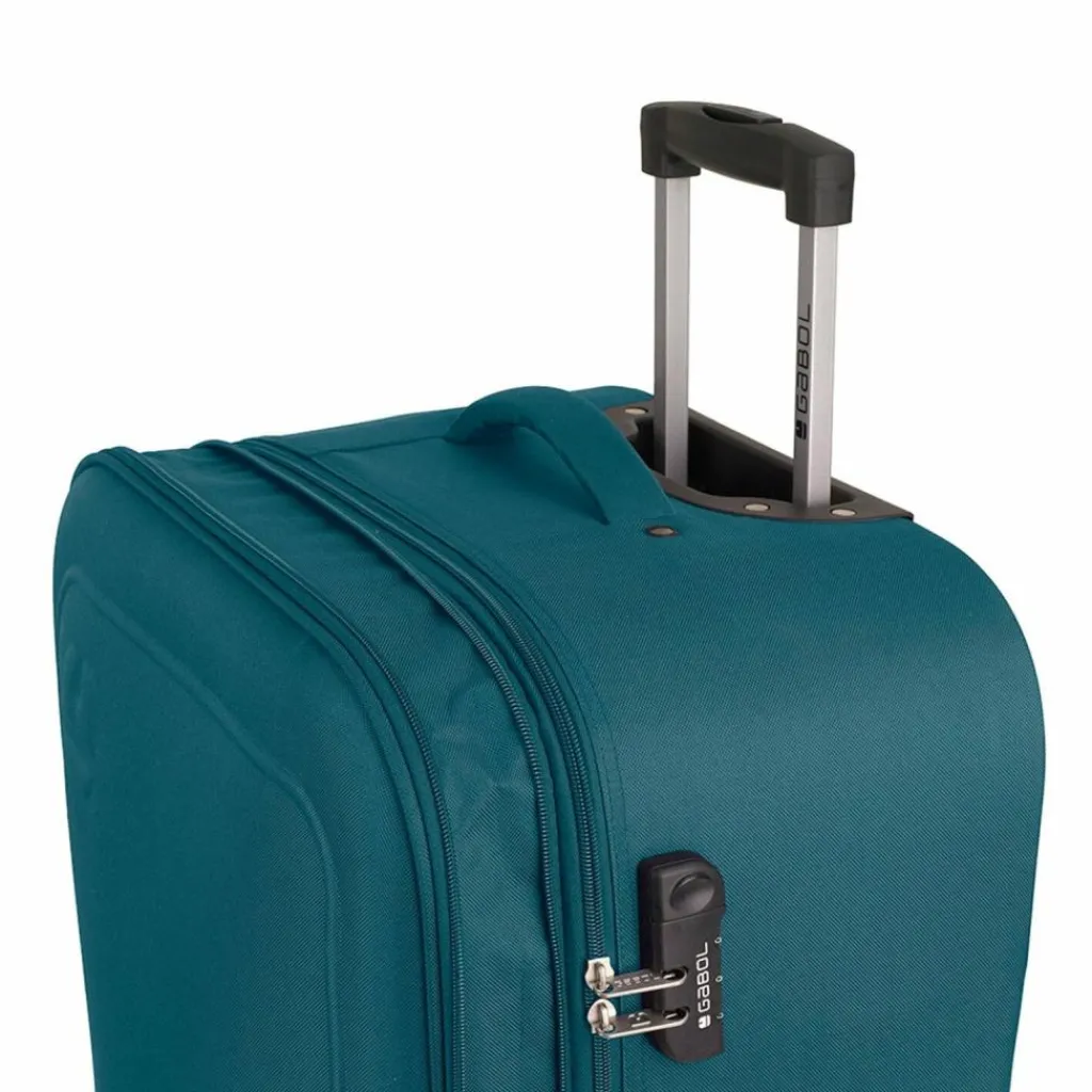 New Gabol Orbit 2 Rollen Kofferset 3-teilig mit Dehnfalte Turquoise