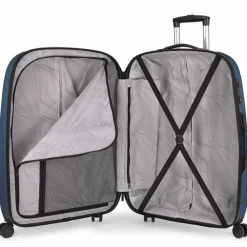 Gabol Hartgepäck|4-Rollen Koffer<Paradise XP 4 Rollen Trolley L 77 cm mit Dehnfalte blau