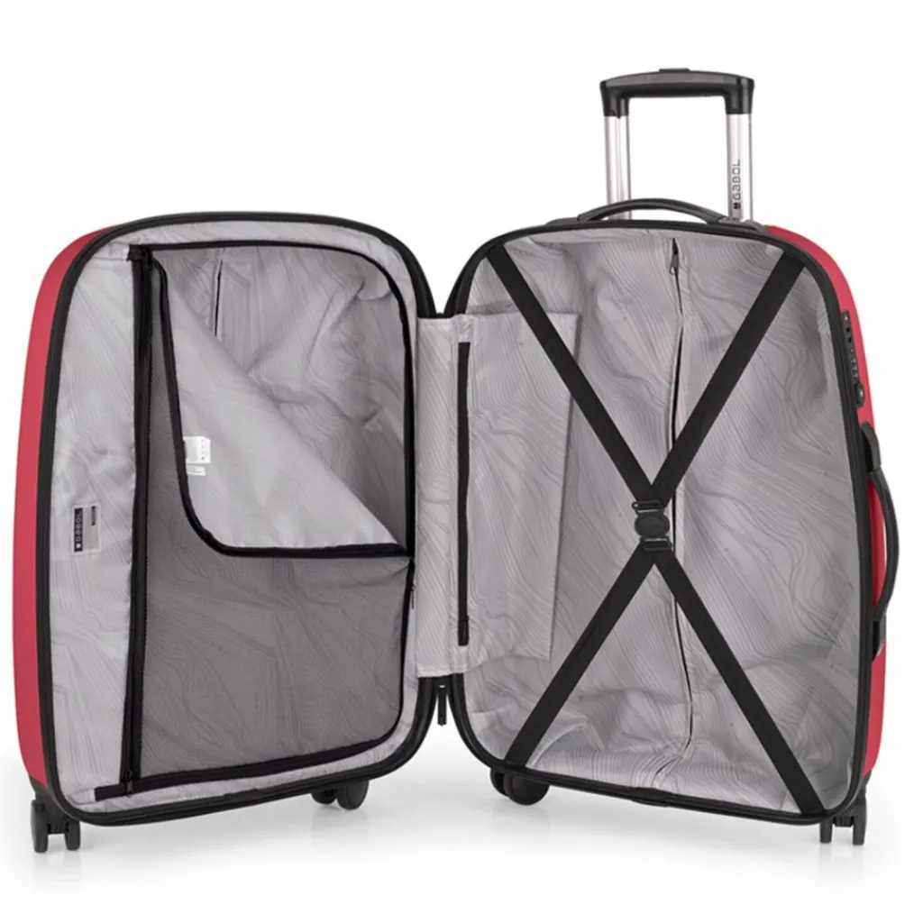 Gabol 4-Rollen Koffer|Hartgepäck<Paradise XP 4 Rollen Trolley M 67 cm mit Dehnfalte coral