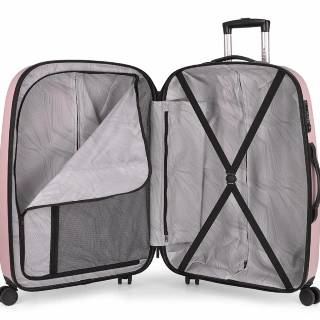 Sale Gabol Paradise XP 4 Rollen Trolley L 77 cm mit Dehnfalte rosa