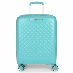 Gabol Hartgepäck Kabinengepäck|4-Rollen Kabinentrolleys<Queens 4 Rollen Kabinentrolley S 54 cm mit Dehnfalte verde menta