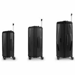 Gabol Koffersets 3-Teilig|Koffersets Als Hartgepäck<Queens 4 Rollen Kofferset 3-teilig mit Dehnfalte negro
