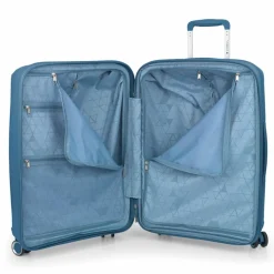 Clearance Gabol Queens 4 Rollen Kofferset 3-teilig mit Dehnfalte azul